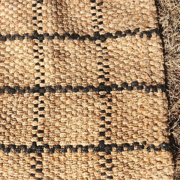 ANTHROPOLOGIE Windowpane Jute Runner - Picture 5 of 8